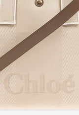 Chloé Medium Logo Canvas Tote Bag Beige CHC25SS910 O65-23N