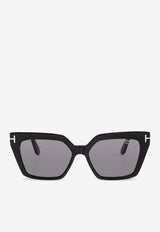 Tom Ford Winona Rectangular Sunglasses Gray FT1030 0-5301D