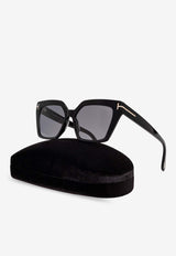 Tom Ford Winona Rectangular Sunglasses Gray FT1030 0-5301D