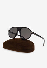 Tom Ford Erol Aviator Sunglasses Gray FT1178 0-5801A