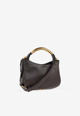 Moschino Handle Me Leather Handbag Brown MC4198PP1M OA0-307