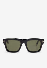 Tom Ford Icon Square Sunglasses Green FT1200 0-5301N