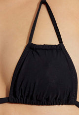 Dolce & Gabbana DG Logo Halterneck Bikini Black O8A04J ONO12-N0000