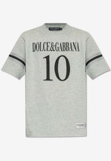 Dolce & Gabbana Logo Print Crewneck T-shirt Gray G8SH7T G7O2O-S8290