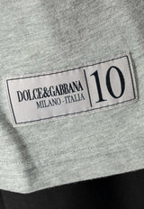 Dolce & Gabbana Logo Print Crewneck T-shirt Gray G8SH7T G7O2O-S8290