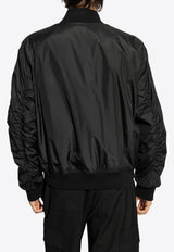 Dolce & Gabbana Zip-Up Bomber Jacket Black G9BNQT GI876-N0000