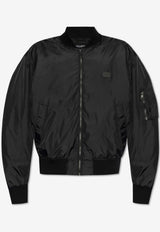 Dolce & Gabbana Zip-Up Bomber Jacket Black G9BNQT GI876-N0000