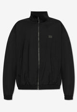 Dolce & Gabbana Logo Plaque Bomber Jacket Black G9BLBT GI872-N0000