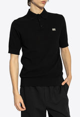 Dolce & Gabbana Logo Plaque Polo T-shirt Black GXZ02T JBCF5-N0000