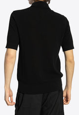 Dolce & Gabbana Logo Plaque Polo T-shirt Black GXZ02T JBCF5-N0000