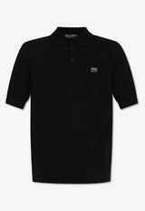 Dolce & Gabbana Logo Plaque Polo T-shirt Black GXZ02T JBCF5-N0000