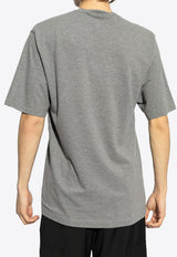 Dolce & Gabbana Logo Plaque Crewneck T-shirt Gray G8SE3T FU7EN-S8291