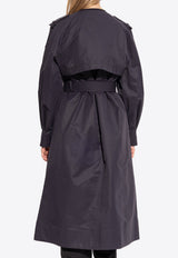 Moncler Gourdon Long Belted Coat Navy K10931C00005 54ARP-742