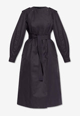 Moncler Gourdon Long Belted Coat Navy K10931C00005 54ARP-742
