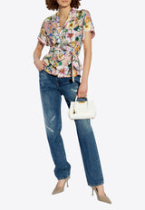 Dolce & Gabbana Floral Print Silk Shirt Multicolor F5G67T HI1W4-HF5JC