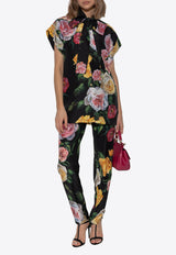 Dolce & Gabbana Floral Print Habotai Buttoned Shirt Multicolor F5T25T IS1XJ-HN5IY