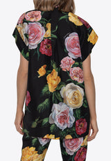 Dolce & Gabbana Floral Print Habotai Buttoned Shirt Multicolor F5T25T IS1XJ-HN5IY