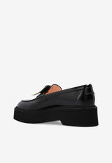 Roger Vivier Viv' Rangers Leather Loafers Black RVW74025190MRK 0-B999