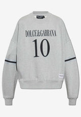 Dolce & Gabbana Logo Crewneck Sweatshirt Gray G9BEFT G7O2N-S8290