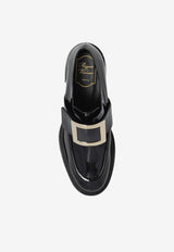 Roger Vivier Viv' Rangers 65 Patent Leather Pumps Black RVW59829340D1P 0-B999
