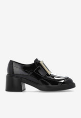 Roger Vivier Viv' Rangers 65 Patent Leather Pumps Black RVW59829340D1P 0-B999