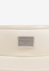 Dolce & Gabbana Logo Plaque Sun Visor Cream GH910A FUFL3-W0802