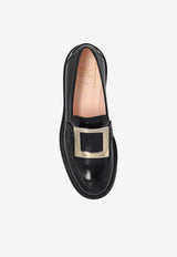 Roger Vivier Viv' Rangers Leather Loafers Black RVW54825190MRK 0-B999