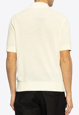 Dolce & Gabbana Logo Plaque Polo T-shirt Cream GXZ02T JBCF5-W0001