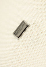 Dolce & Gabbana Logo Plaque Polo T-shirt Cream GXZ02T JBCF5-W0001