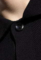 Dolce & Gabbana Logo Plaque Knit Shirt Black GXV95T JBCF5-N0000