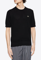 Dolce & Gabbana Logo Plaque Crewneck T-shirt Black GXX03T JBCF5-N0000