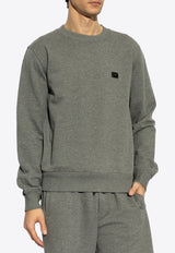 Dolce & Gabbana Logo Plaque Crewneck Sweatshirt Gray G9ABJT G7N7B-S8291