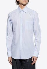 Dolce & Gabbana Long-Sleeved Stripe Shirt Light Blue G5MQ5T FR50Q-S8051
