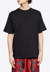 Dolce & Gabbana Raised DG Logo T-shirt Black G8SJ7Z G7O2T-N0000