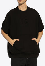 Dolce & Gabbana Embossed DG Logo Oversized T-shirt Black G9BNCZ G7O2S-N0000