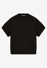 Dolce & Gabbana Embossed DG Logo Oversized T-shirt Black G9BNCZ G7O2S-N0000