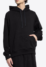 Dolce & Gabbana Embossed DG Logo Hooded Sweatshirt Black G9ZU0Z G7O2S-N0000