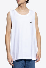 Dolce & Gabbana Logo Plaque Sleeveless T-shirt White G8QJ5T G7N7A-W0800