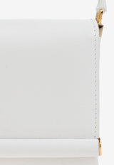 Dolce & Gabbana Marlene Grained Leather Shoulder Bag White BB7756 A3G19-80002