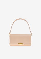 Dolce & Gabbana Marlene Grained Leather Shoulder Bag Beige BB7756 A3G19-80095
