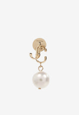 Jimmy Choo JC Pearl Earrings Gold JC PEARL EARRING DXQ-GOLD WHITE