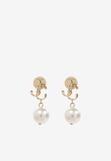 Jimmy Choo JC Pearl Earrings Gold JC PEARL EARRING DXQ-GOLD WHITE