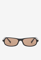 Miu Miu Regard Geometric Sunglasses Brown 0MUB10SUPL/S_MIU-16K90Q