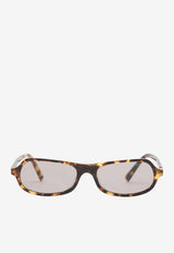Miu Miu Regard Geometric Sunglasses Brown 0MUB10SUPL/S_MIU-14L20I