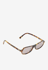 Miu Miu Regard Geometric Sunglasses Brown 0MUB10SUPL/S_MIU-14L20I