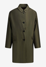 Plaid Check Reversible Raincoat