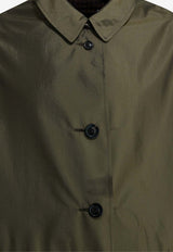 Plaid Check Reversible Raincoat
