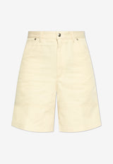 Moncler Denim Bermuda Shorts Cream K10912B00008 M6724-041