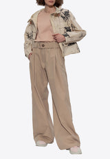 Moncler Wide-Leg Belted Pants Beige K10932A00012 59866-202