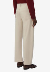 S Max Mara Emily Straight-Leg Pants Beige 2619131081600SMMEMIL_002